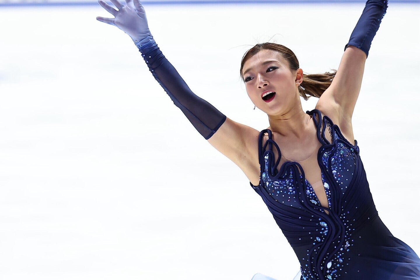 坂本はSP首位発進。試合後は超大物と遭遇した。写真：梅月智史（THE DIGEST写真部）