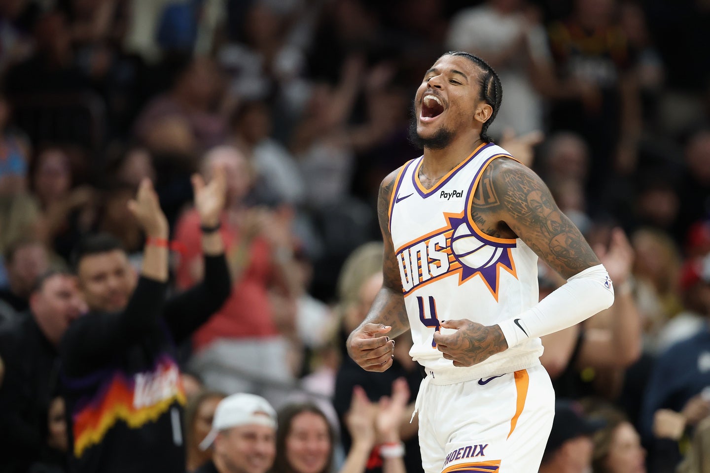 グリーンはサンズデビュー戦で29得点の活躍を披露した。(C)Getty Images