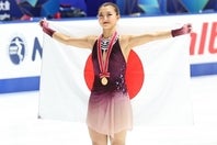 女子フリーで圧巻のパフォーマンスを披露した坂本。写真：梅月智史（THE DIGEST写真部）