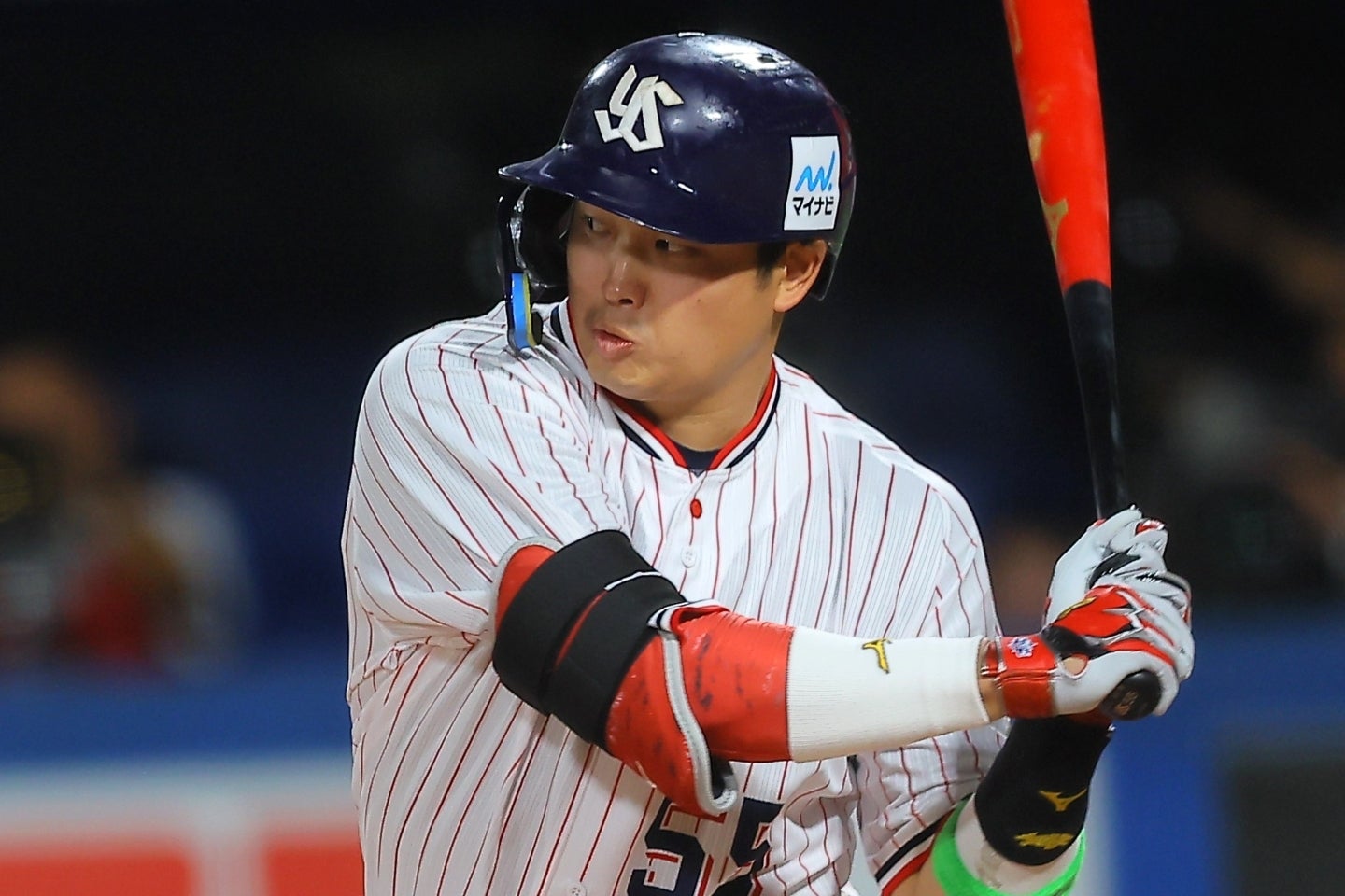 獲得交渉可能選手としてメジャー30球団に通知された村上。どの球団と契約合意に達するのか。写真：福冨倖希