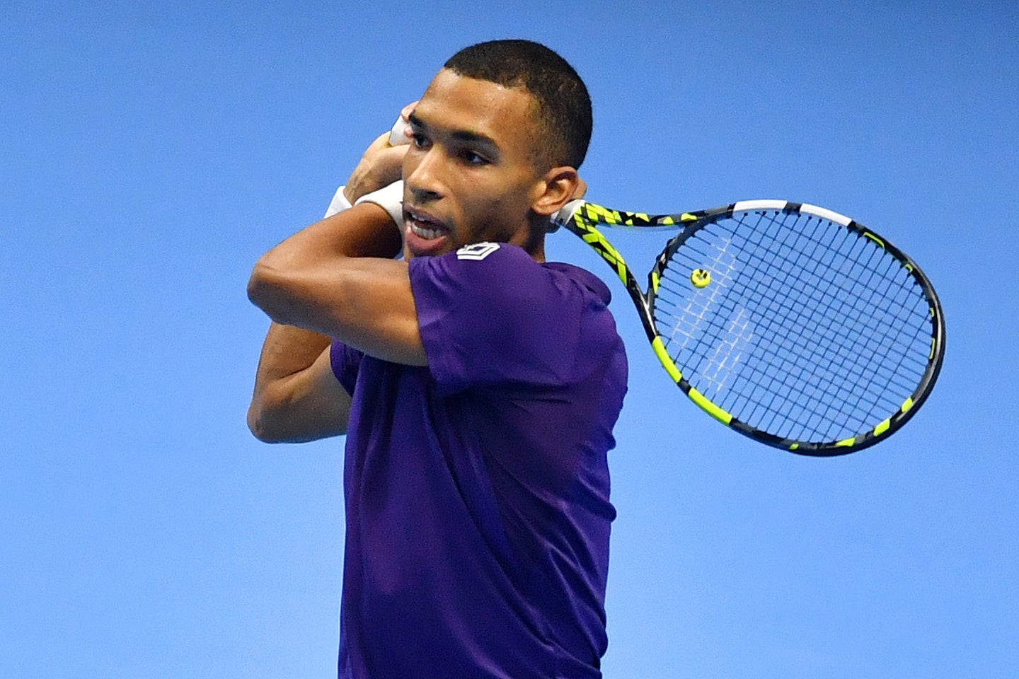 ３年ぶりにATPファイナルズ出場を果たしたオジェ-アリアシム。「今の自分の方がいい選手だと思う」と語る。(C)Getty Images