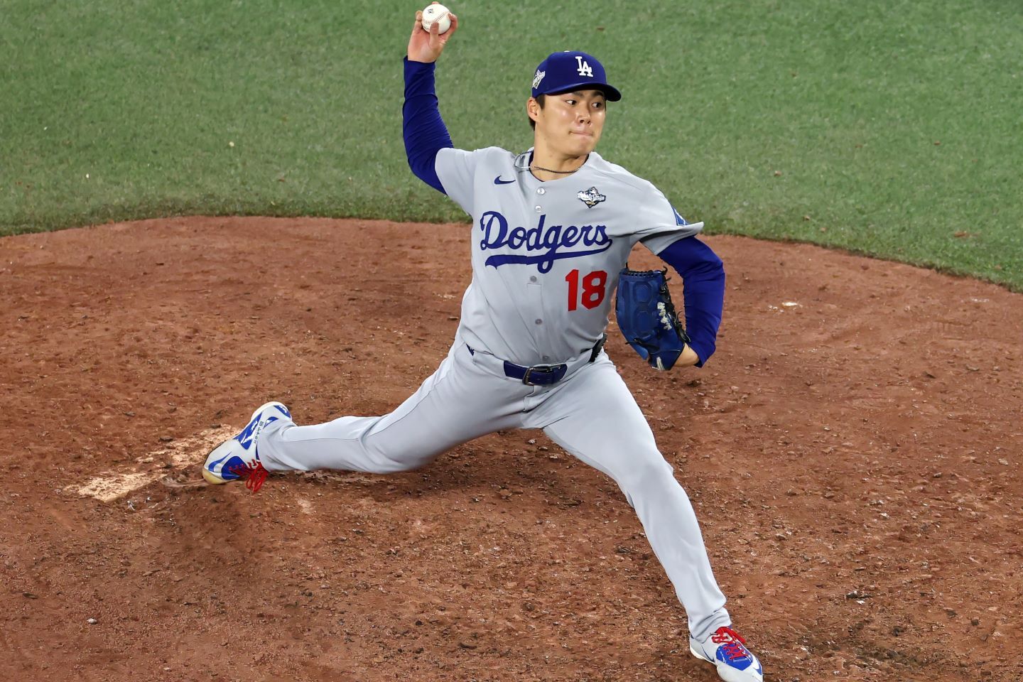 ナショナル・リーグのサイ・ヤング賞最終候補に選出されている山本。(C) Getty Images