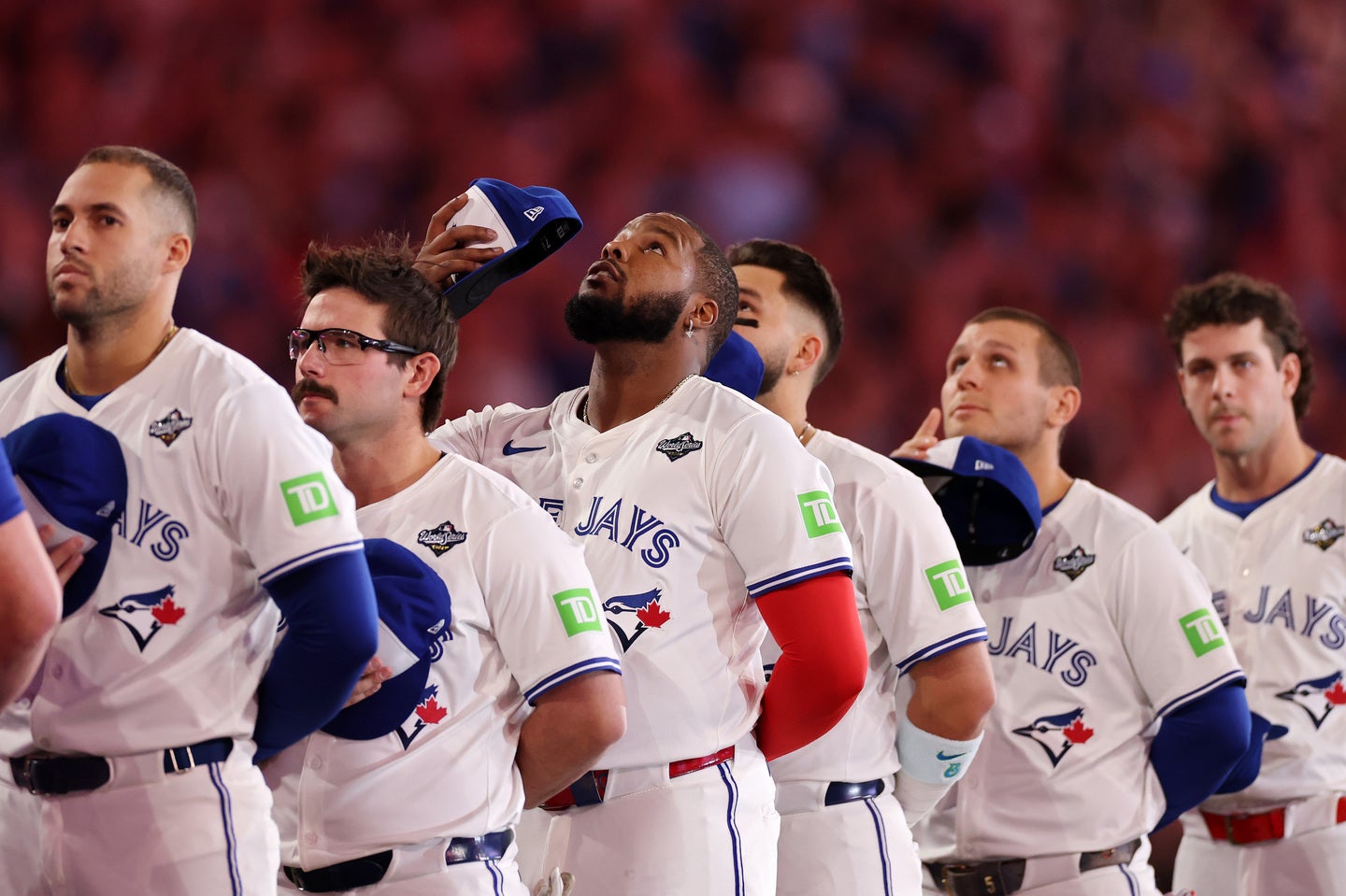 ワールドシリーズでドジャースと戦ったブルージェイズの選手。(C)Getty Images