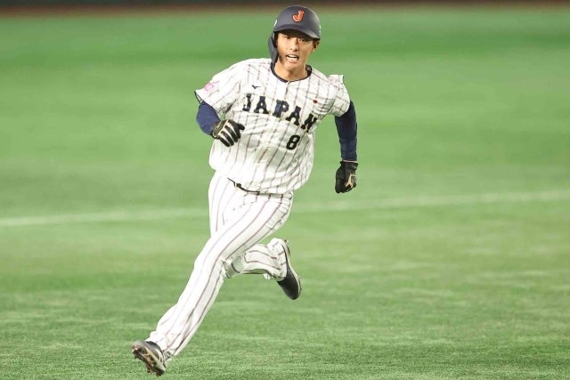 24年に自己最高打率.291をマークした辰己。侍ジャパンでも活躍した。(C)THE DIGEST