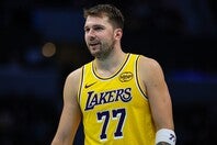 ドンチッチがハリソンGMの解雇について、明言を避けつつ語った。(C)Getty Images