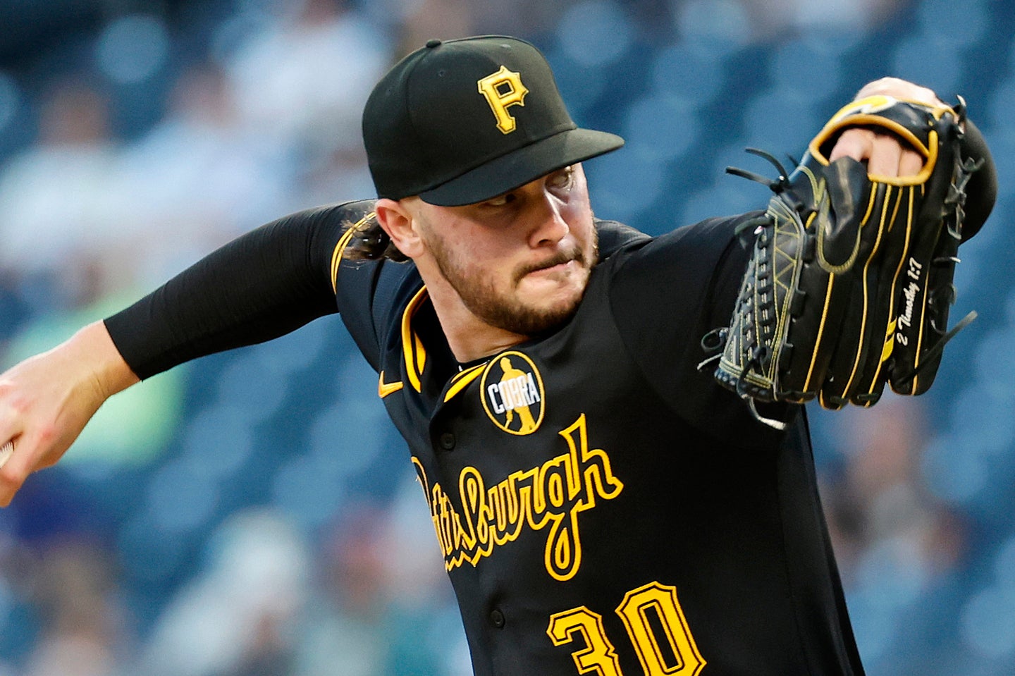 今季ナ・リーグのサイ・ヤング賞を受賞したパイレーツのスキーンズ。(C)Getty Images