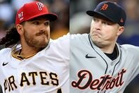 タイガースから来オフFAとなるCY賞左腕スクーバル（右）。ブルペンの補強候補として名前が挙がっている元日本ハムのポンセ（左）。(C)Getty Images