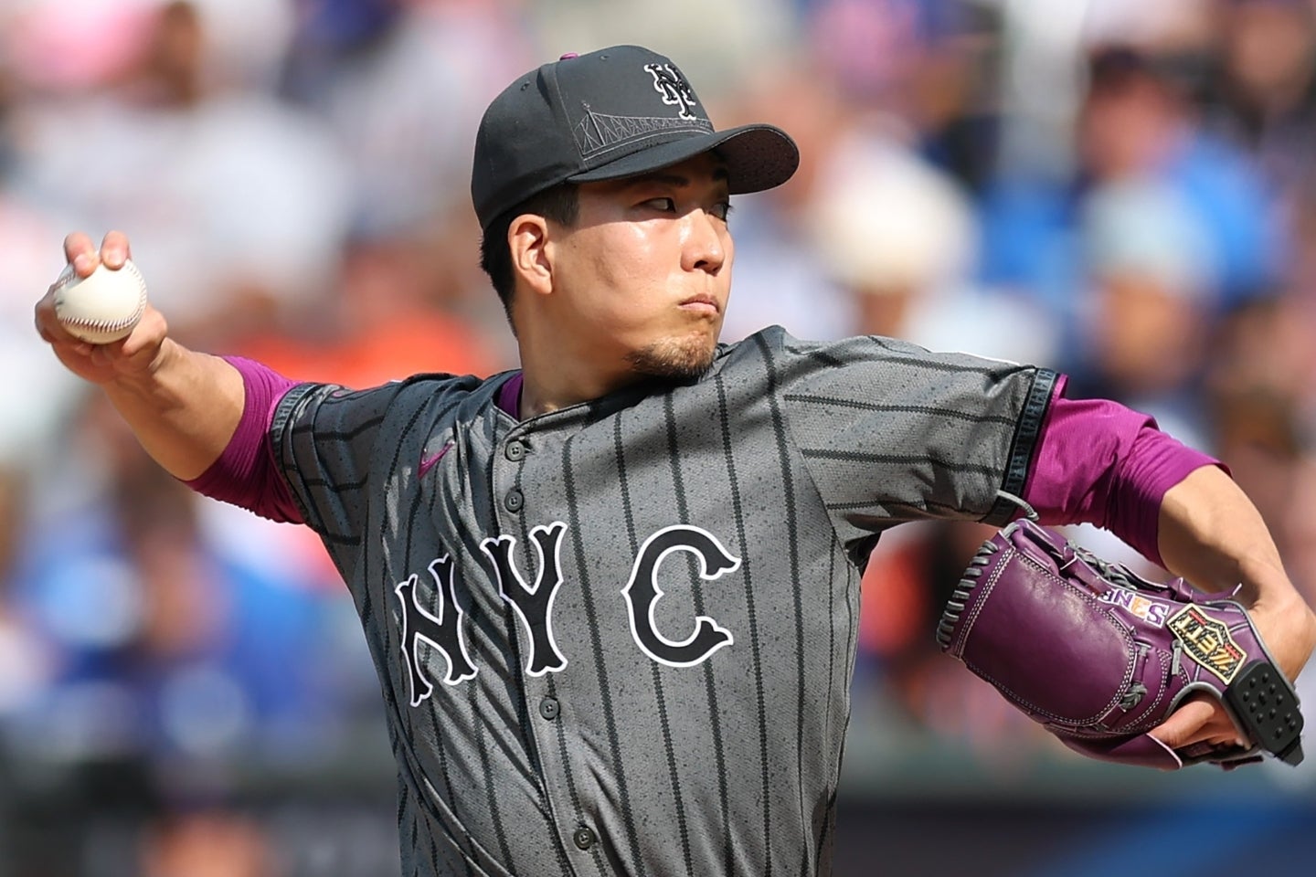 トレード移籍の可能性が報じられたメッツの千賀。(C)Getty Images