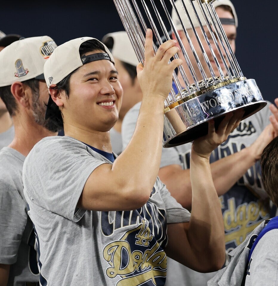 ３年連続４度目のMVPを受賞した大谷。(C)Getty Images