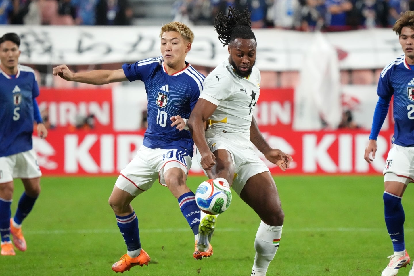 日本代表に０-２で敗れたガーナ代表。(C)Getty Images