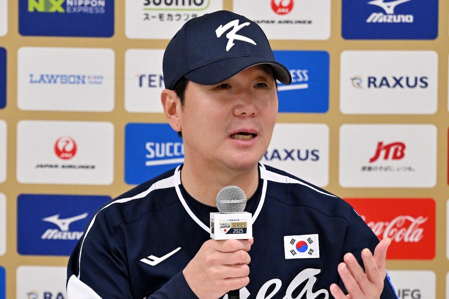 KBOとWBCルールの違いがあると語ったリュ・ジヒョン監督。(C) Getty Images