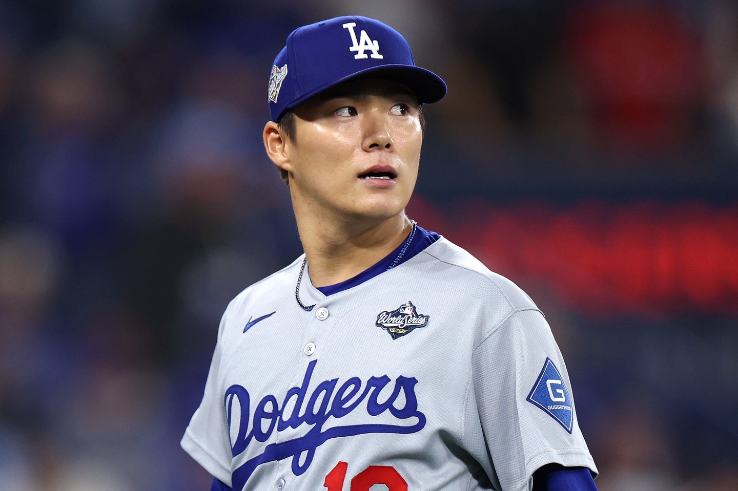 ドジャースの山本由伸が愛犬を公開した。（C）Getty Images