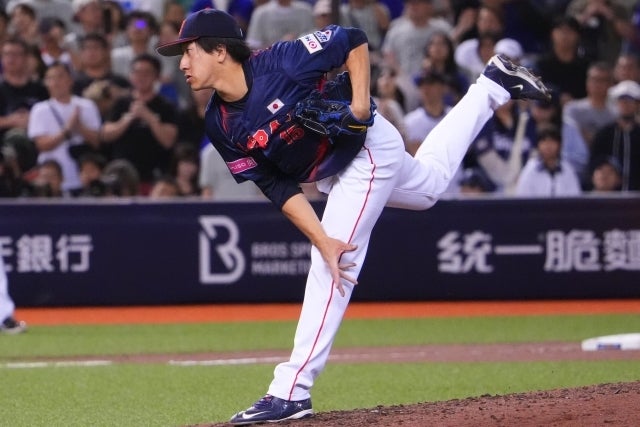 韓国戦の勝利まで“あと１人”から被弾した大勢。(C)THE DIGEST