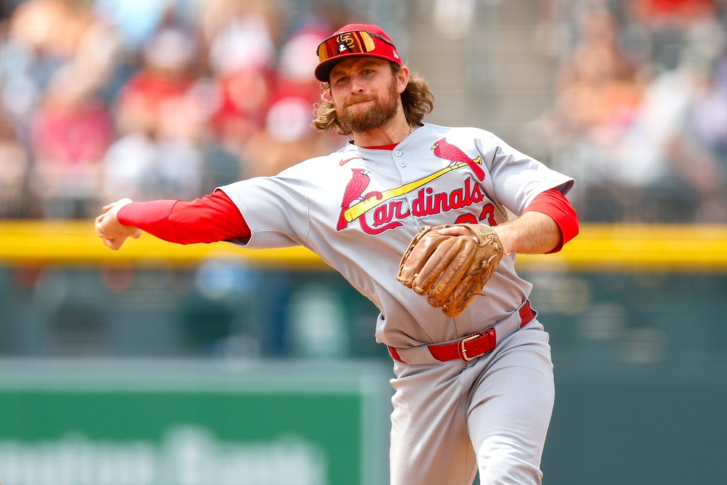 ドジャースなどへの移籍の可能性が報じられたドノバン。(C)Getty Images