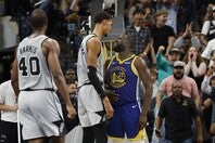 グリーン(右)がウェンバンヤマ(左)との口論を振り返った。(C)Getty Images