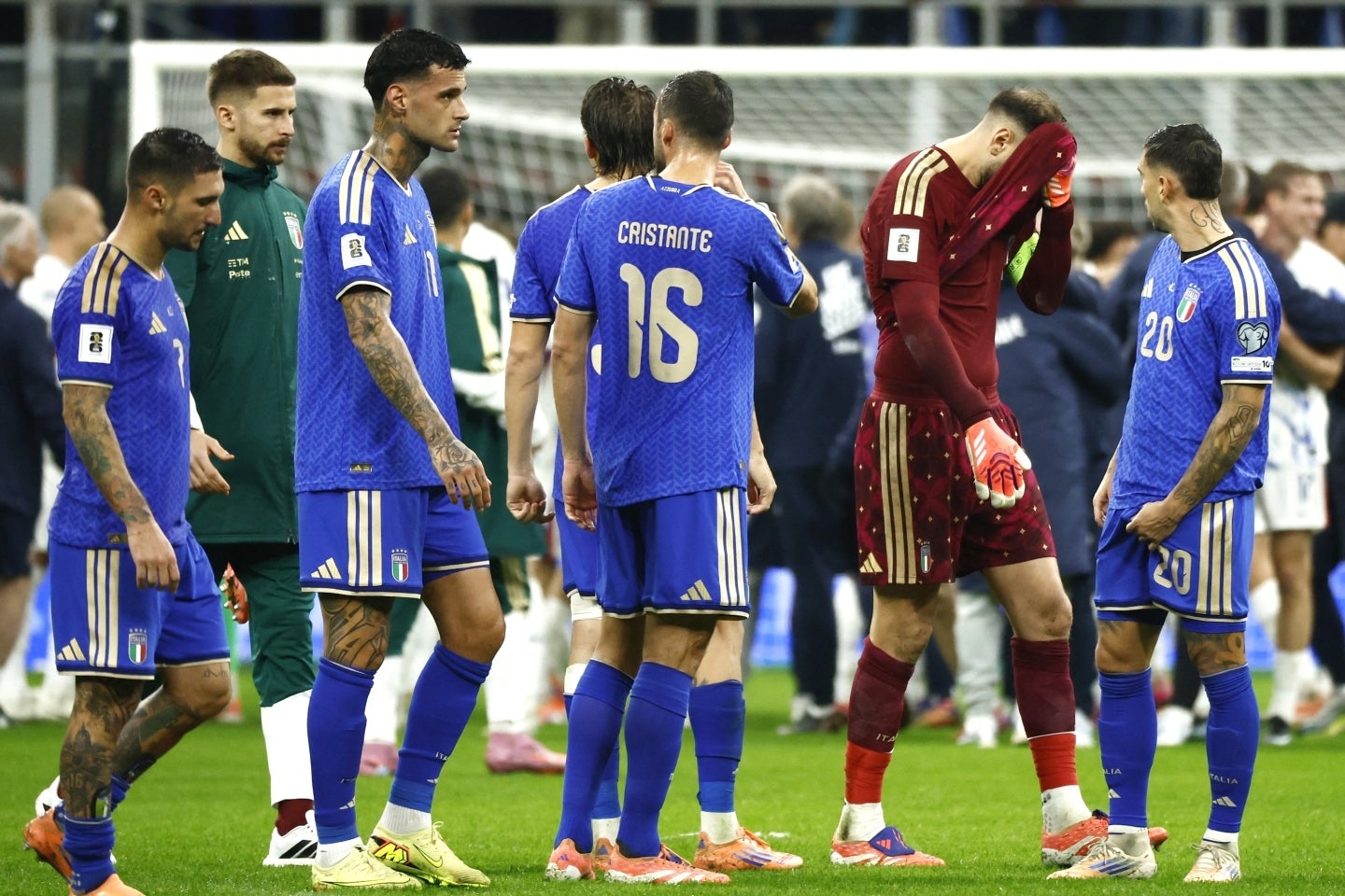 先制したイタリアだったが、後半に入って一気に４失点。ノルウェーに完敗した。(C)Getty Images