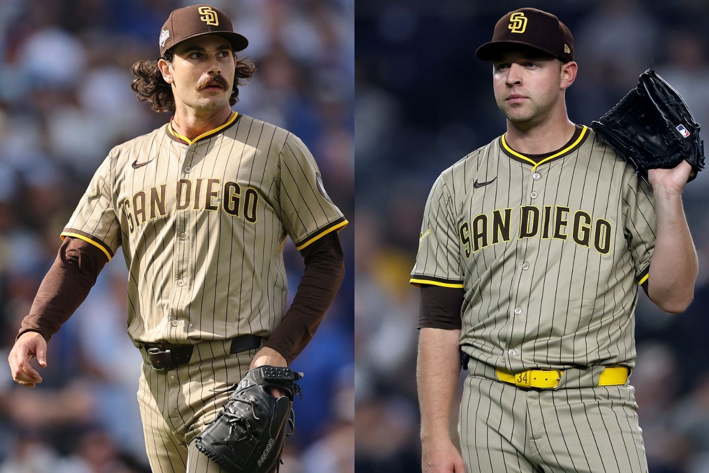 パドレスからフリーエージェントしたシース（左）とキング（右）。(C) Getty Images