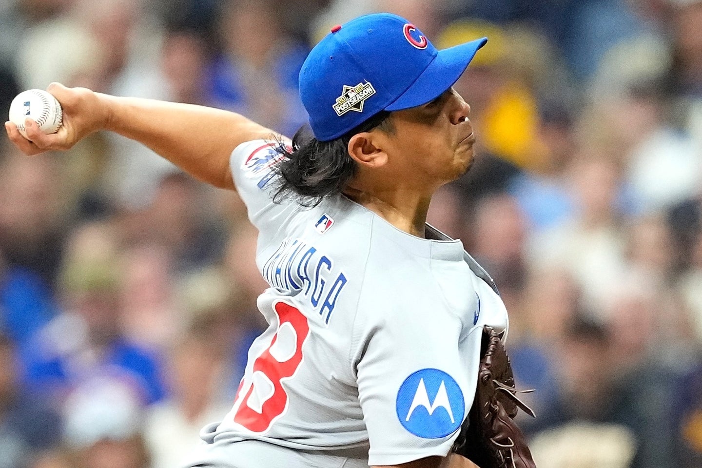 カブスからのQOを受け入れた今永。(C)Getty Images