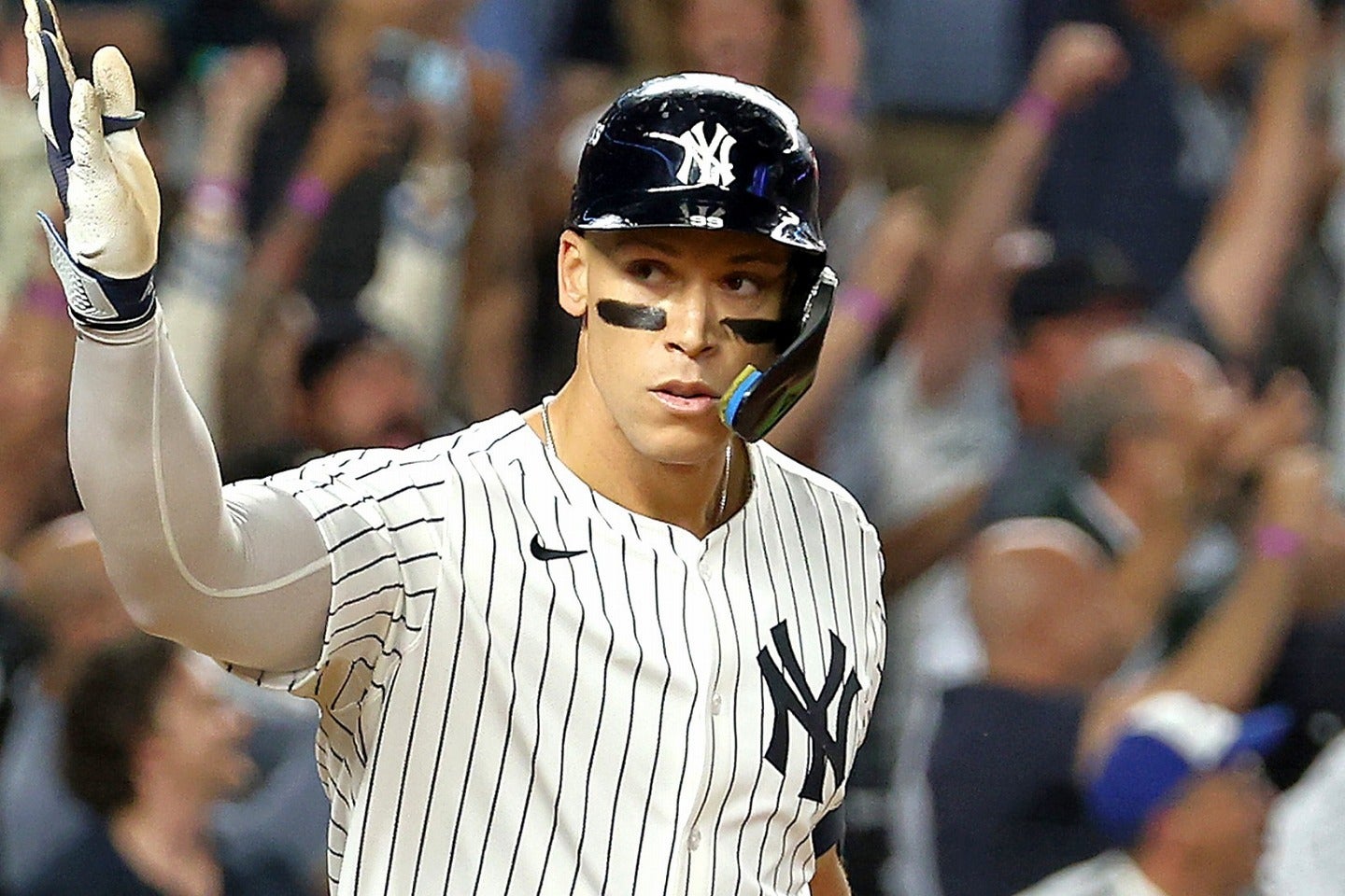 2年連続3回目のシーズンMVPに輝いたジャッジ。残すは世界一のみだ。(C)Getty Images