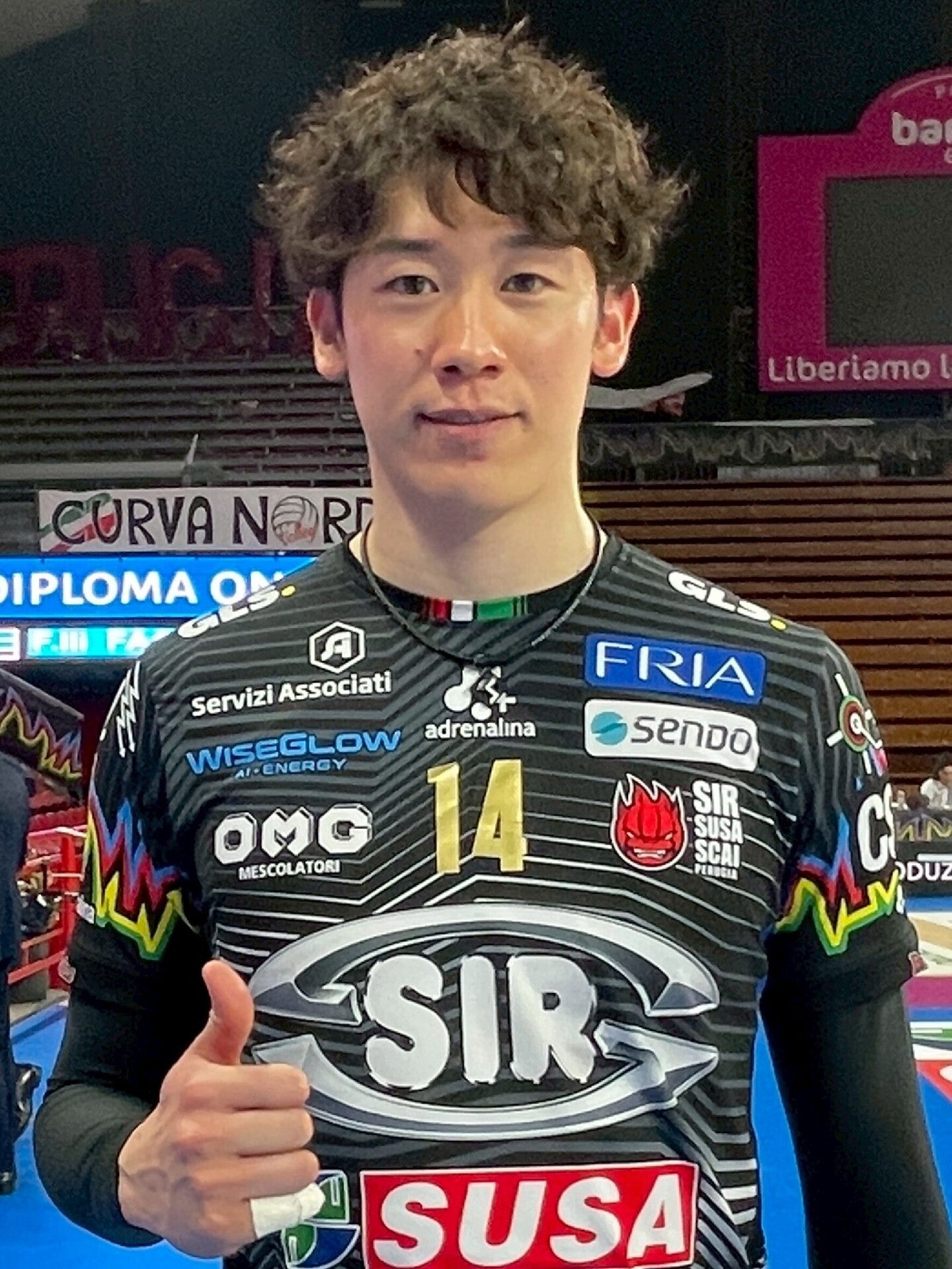 次節のトレンティーノ戦に向けて意気込みを語った石川。写真：佳子S.バディアーリ