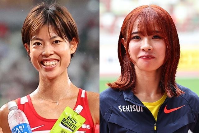 東京世界陸上に出場した廣中（左）が３区、山本（右）は１区にエントリーされた。写真：梅月智史（THE DIGEST写真部）