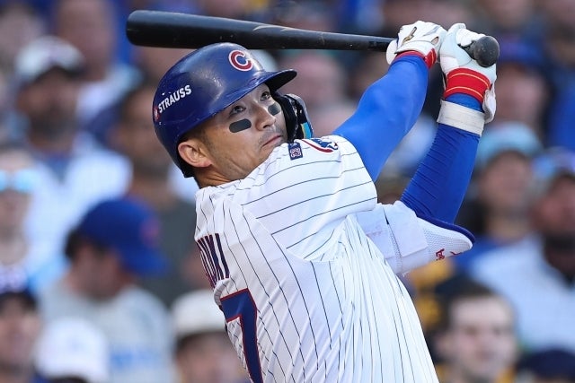 MLB３年目で初めて30本塁打と100打点を超えた鈴木。(C)Getty Images