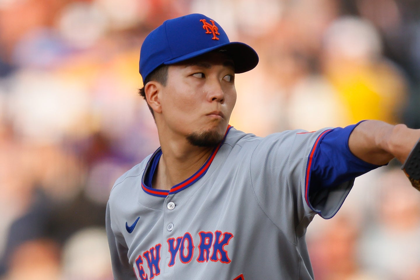 トレード移籍の噂があるメッツの千賀滉大。（C）Getty Images