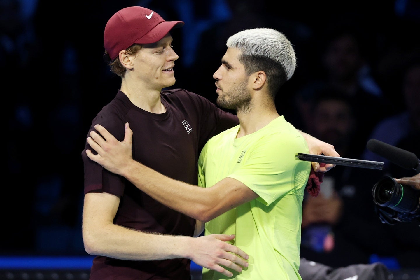 シナー（左）とアルカラス（右）のライバル関係について、元世界８位ソック氏と元21位ジョンソン氏が私見を述べた。（C）Getty Images