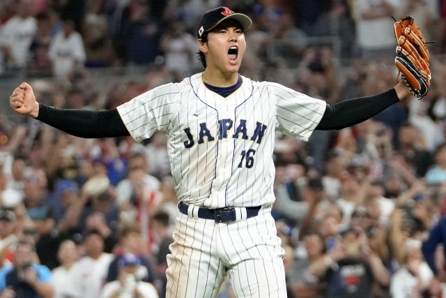 23年のWBCでは投打二刀流の活躍で日本を優勝に導いた大谷。(C)Getty Images