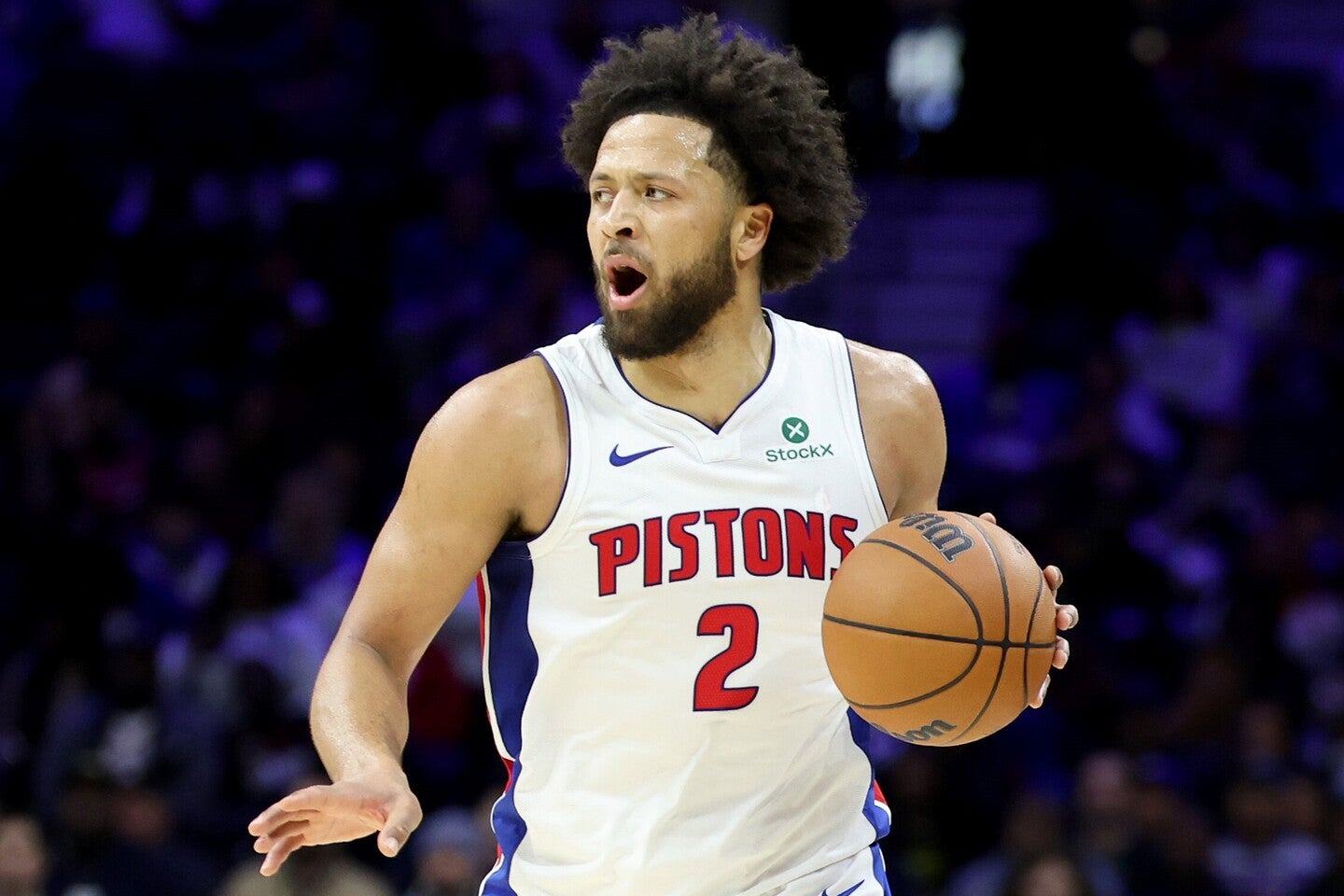 ２年前の最下位から華麗な復活を遂げたピストンズ。しかし、24歳のエースに浮かれる様子はない。(C)Getty Images