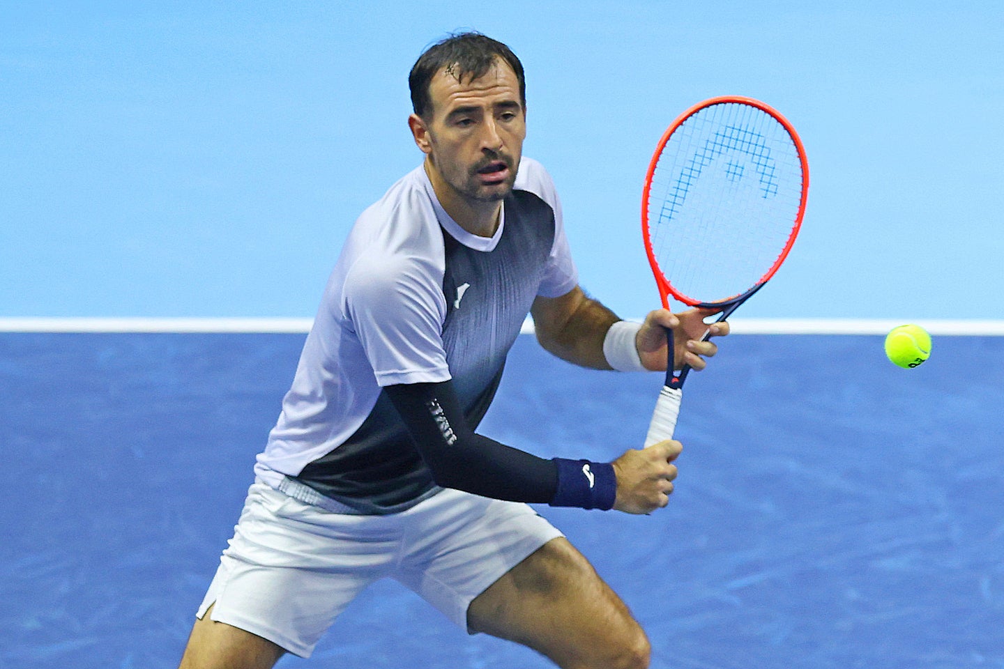 キャリア後半はダブルスの名手として鳴らし、40歳までトップレベルでプレーしたドディグがついにラケットを置いた。(C)Getty Images