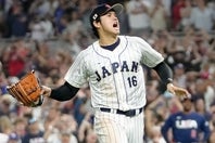 23年のWBCでは投打にわたる活躍で日本の優勝に貢献した大谷。(C)Getty Images