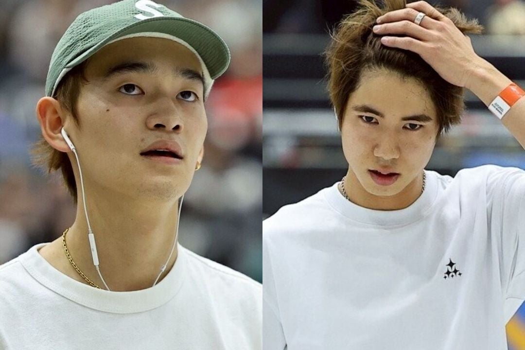 準決勝をトップで突破した白井空良（左）と、惜しくも敗退となった堀米雄斗（右）。写真：梅月智史（THE DIGEST写真部）