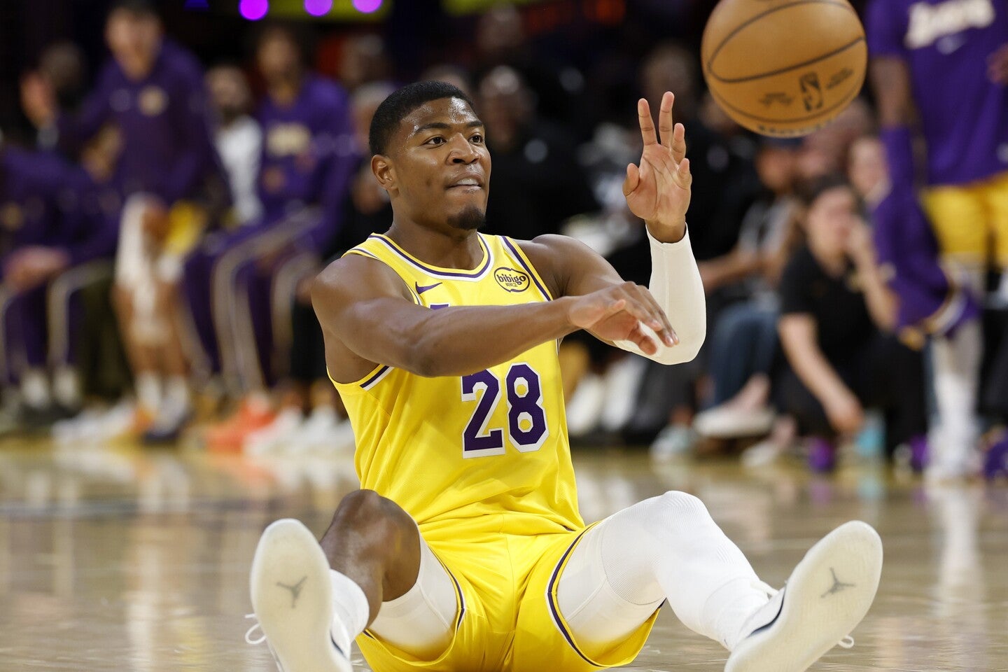 八村は2024年１月19日以来の無得点となった。(C)Getty Imaegs