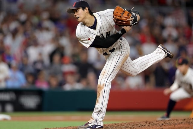 前回のWBC決勝で９回に登板。無失点に抑えて優勝投手になった大谷。(C)Getty Images