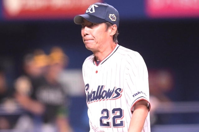 今シーズンまでヤクルトの監督を務めた高津氏。写真：鈴木颯太朗