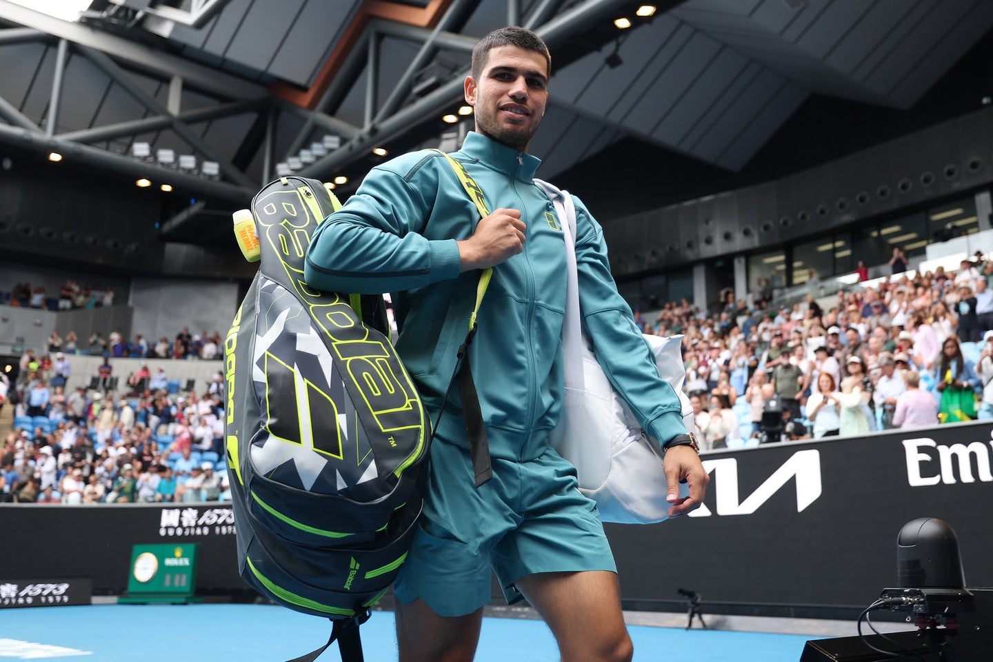 四大大会の中でアルカラスが唯一取れていない全豪オープン。生涯グランドスラム達成に向け並々ならぬ闘志を燃やす。(C)Getty Images