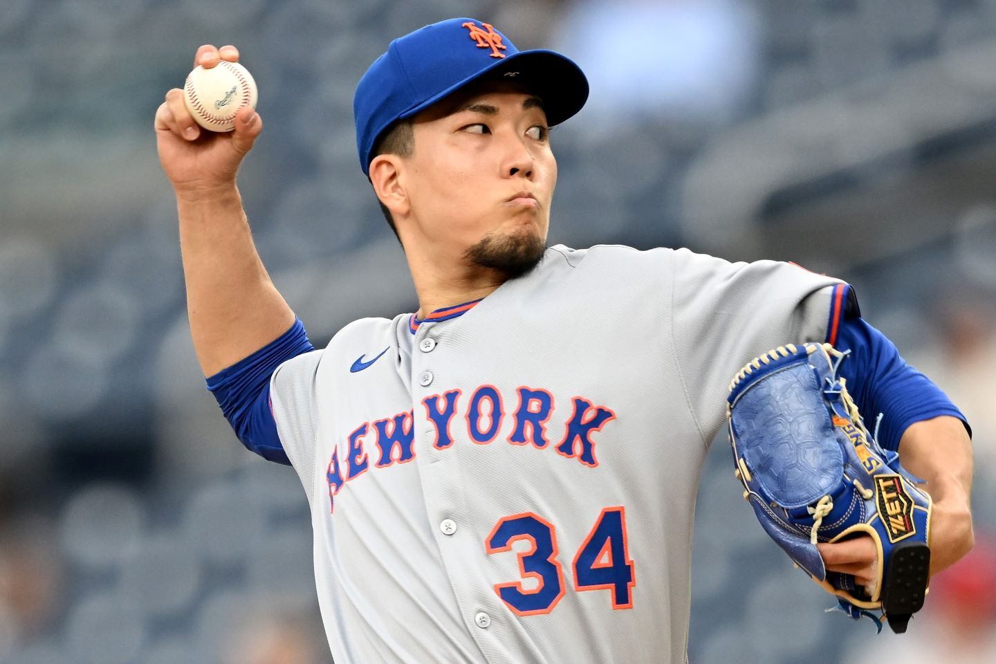 トレードの可能性が注目されている千賀。(C)Getty Images