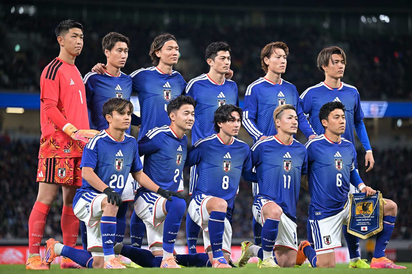 FIFA北中米ワールドカップ2026はグループFに決定した日本代表チーム。写真：金子拓弥（THE DIGEST写真部）