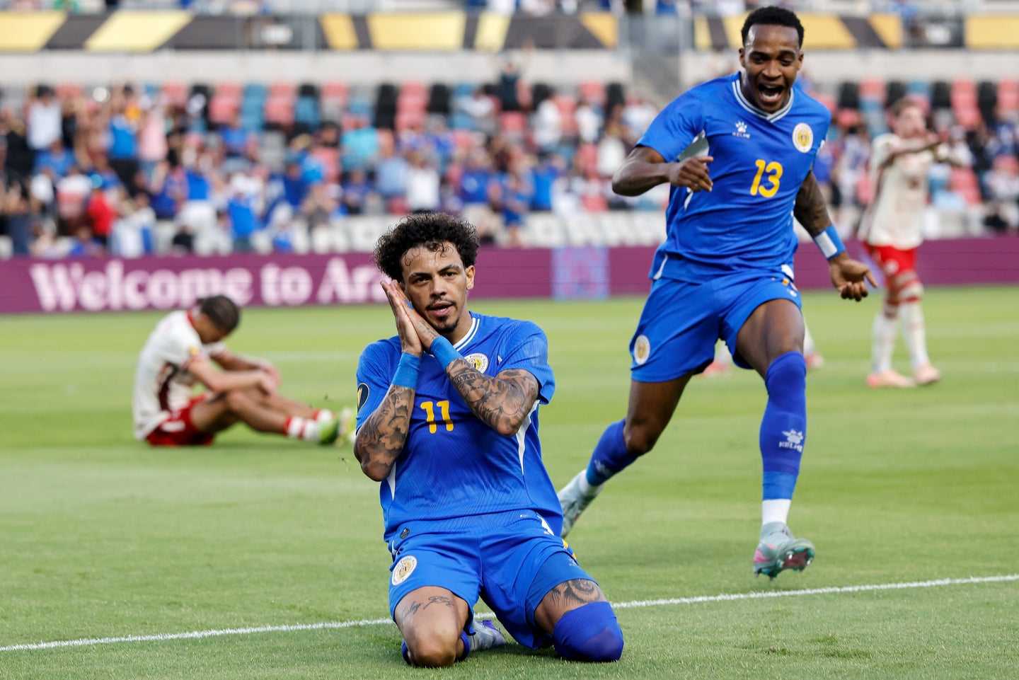 北中米W杯でグループEに決定したキュラソー代表。(C)Getty Images