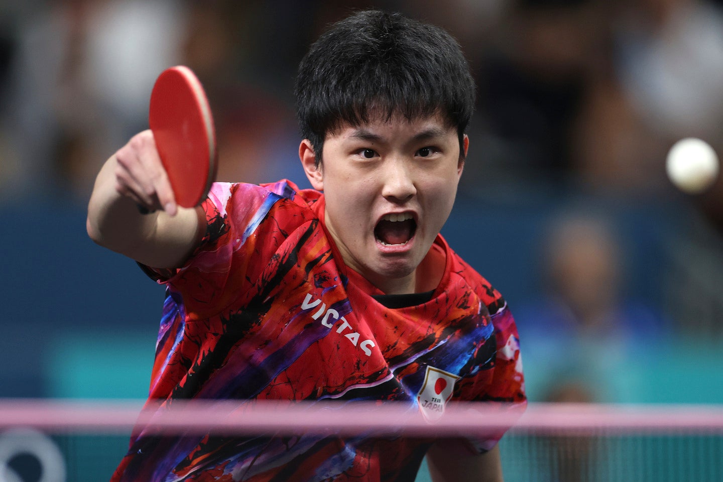 敵地・中国で大ブーイングを受けた張本。(C)Getty Images