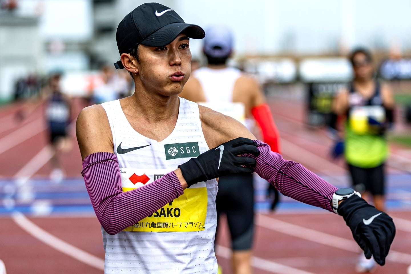 バレンシアマラソンで日本新記録を“１秒”更新した大迫。日本記録更新は自身３度目の快挙だ。写真：西本武司/アフロ