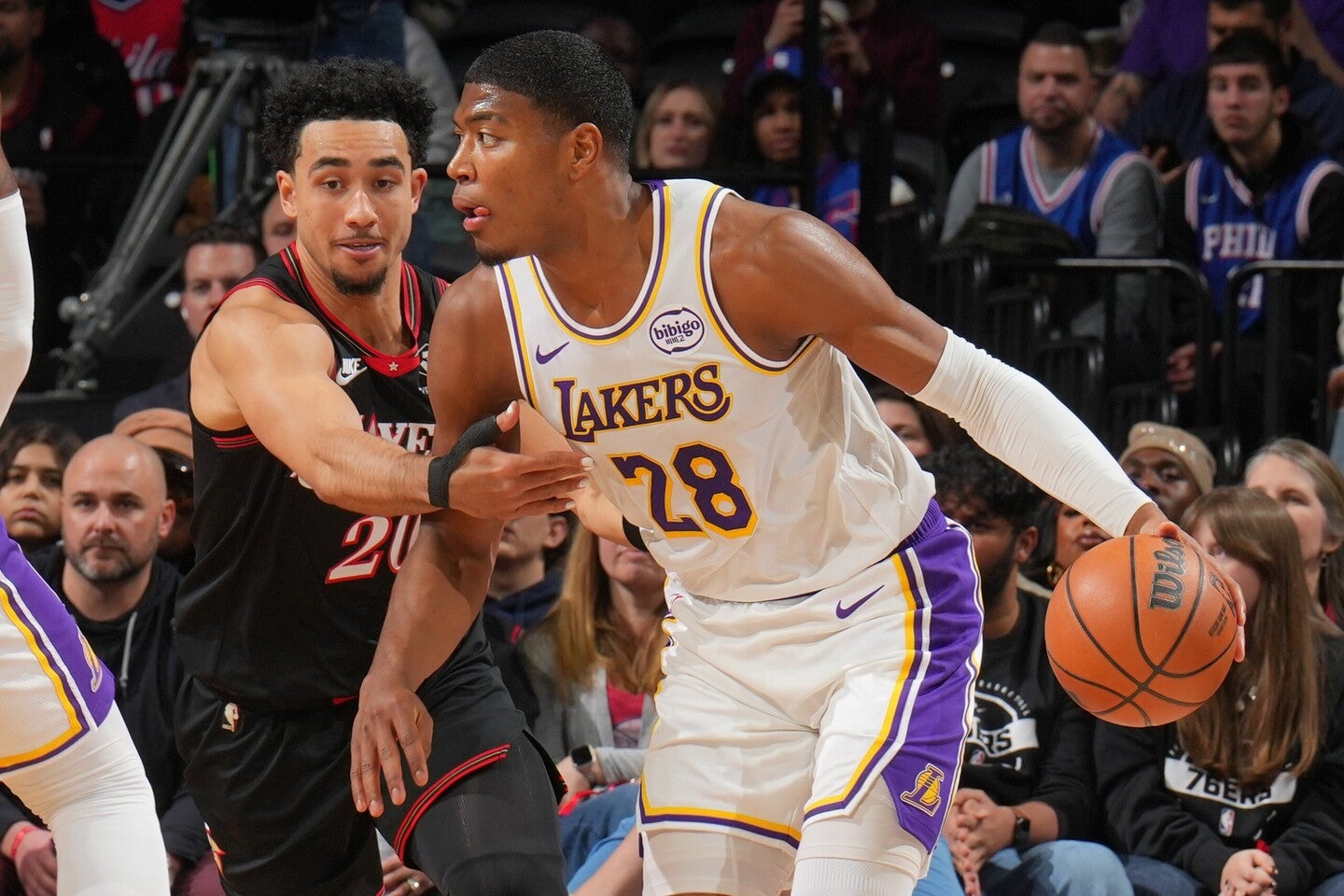 八村は高確率でショットを沈め勝利に貢献した。(C)Getty Images