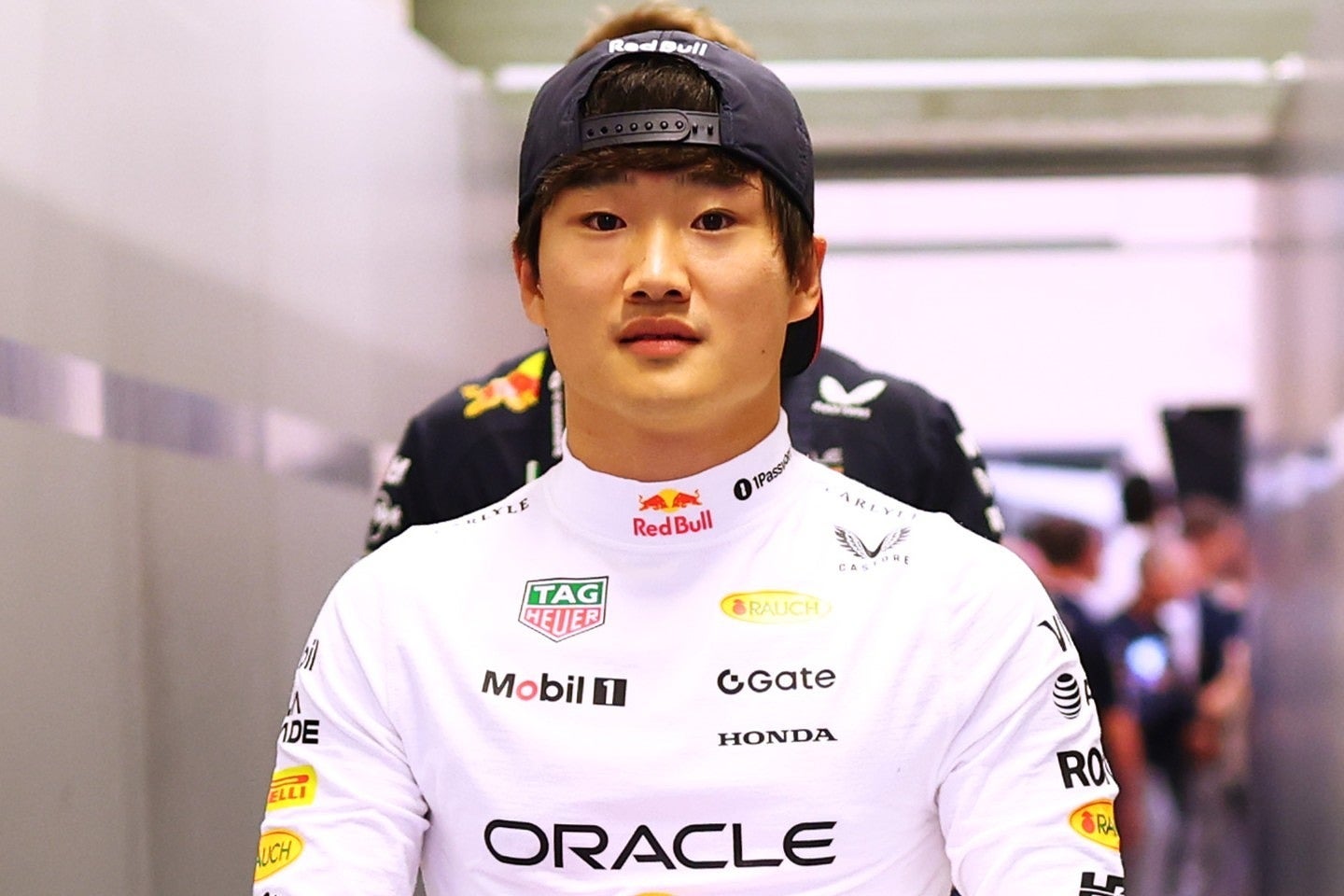 レッドブルでの苦闘の１年を振り返った角田。(C)Getty Images