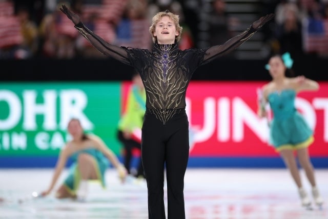 GPファイナルで圧勝したマリニンが練習での動画を公開。反響が続々と寄せられている。写真：永島裕基