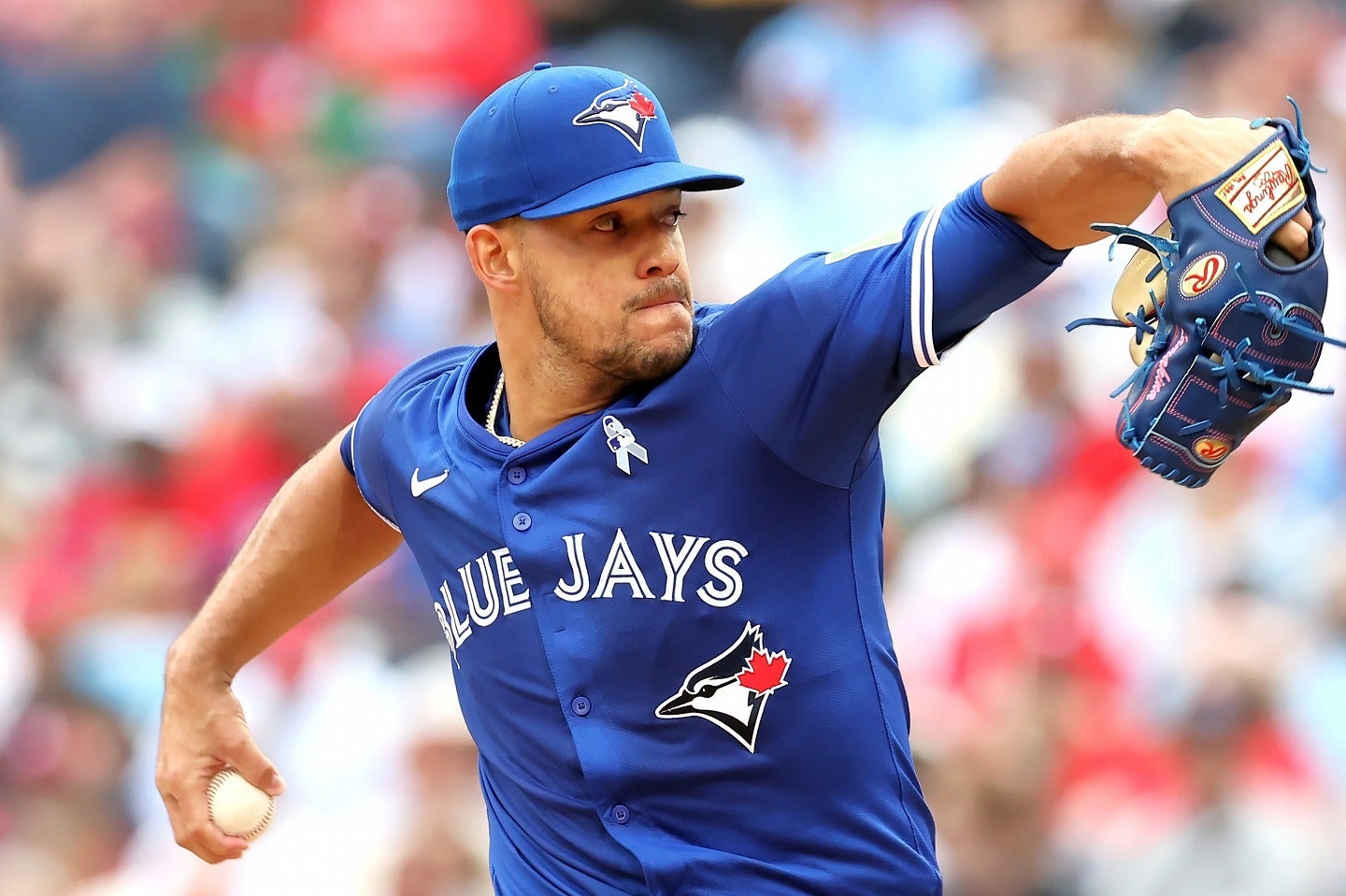 ドジャース入りのトレード案が紹介されたベリオス。(C)Getty Images