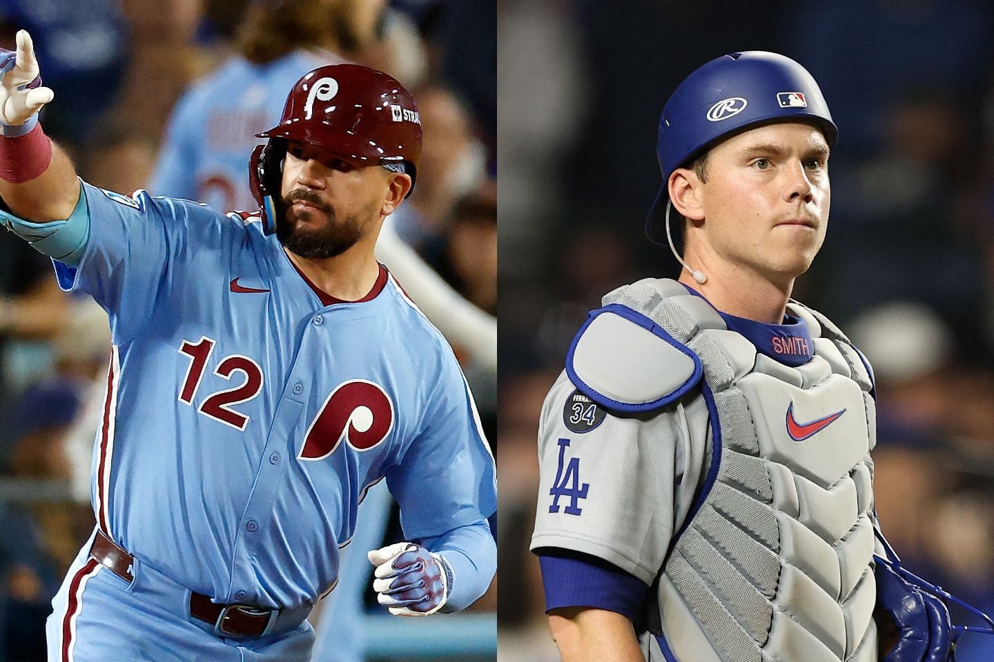 WBC参戦を表明したシュワーバー（左）とスミス（右）。(C)Getty Images