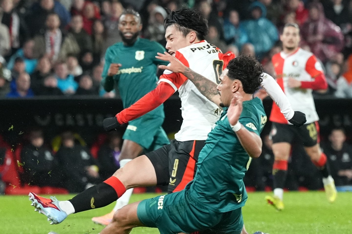 エールディビジでゴールを量産している上田。(C)Getty Images