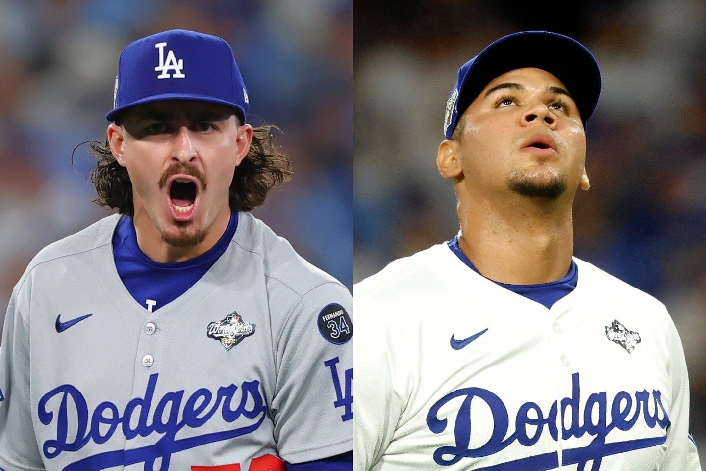 ロースター外になる可能性が高いロブレスキー（左）とエンリケス（右）。(C) Getty Images