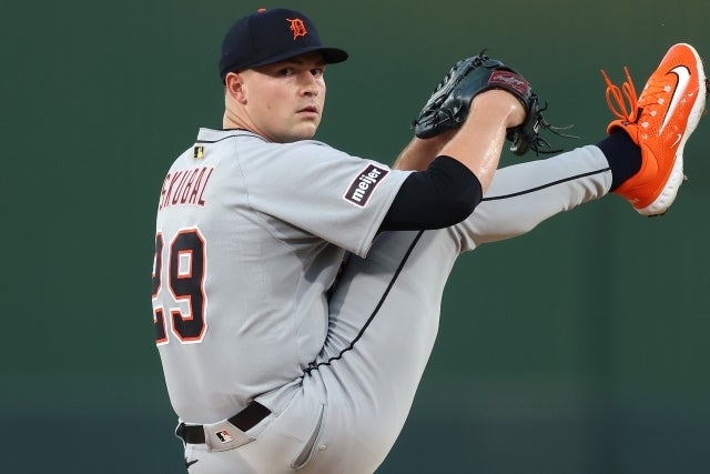 ２年連続CY賞に輝いたタイガースのスクーバル。今オフのドジャース入りの可能性はあるのか。(C)Getty Images